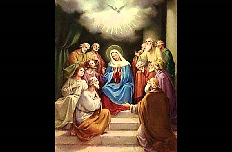 Mary and Apostles in Prayer