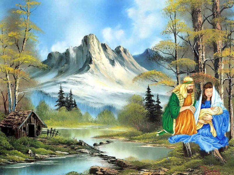 Mary and Joseph with Baby Jesus