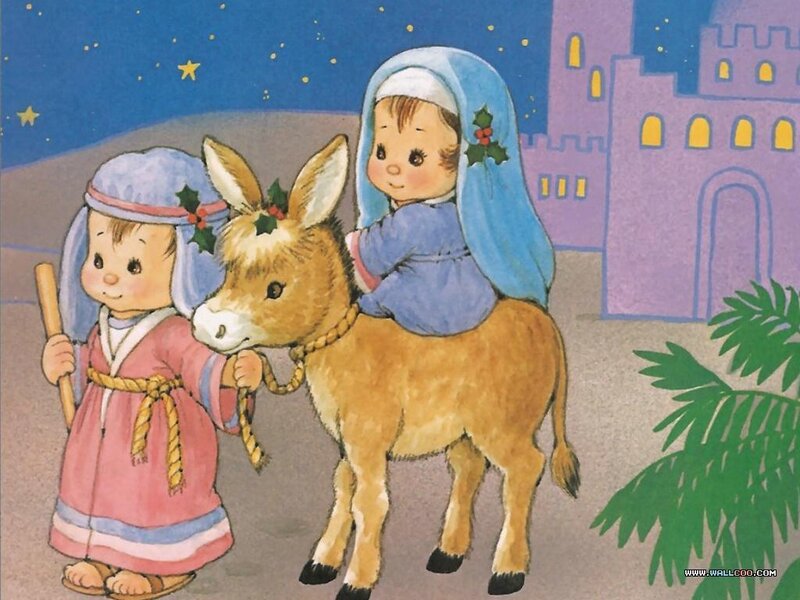 Mary and Joseph with Donkey