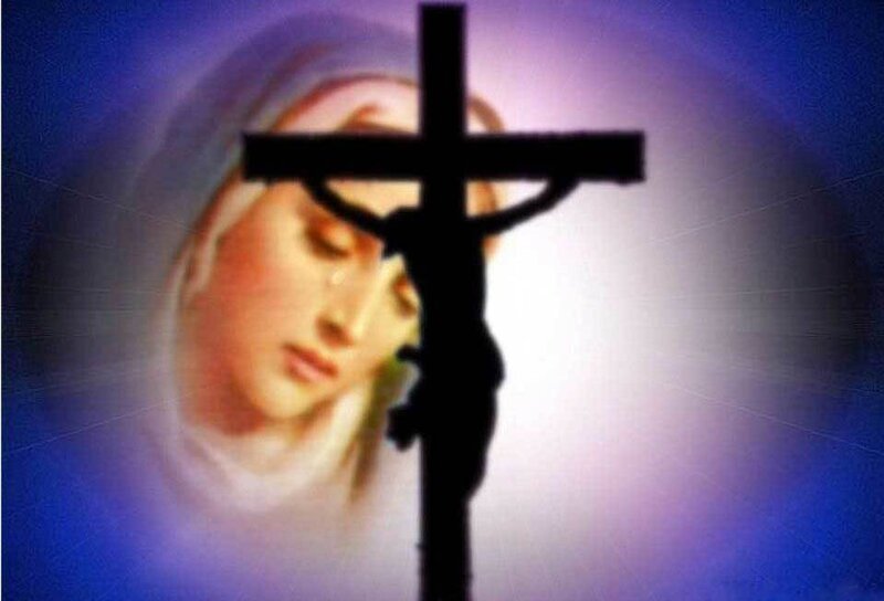 Mary and the crucifix