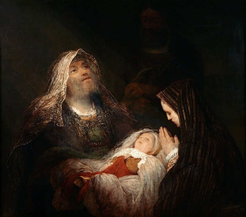 Mary Holding Baby Jesus — Brown