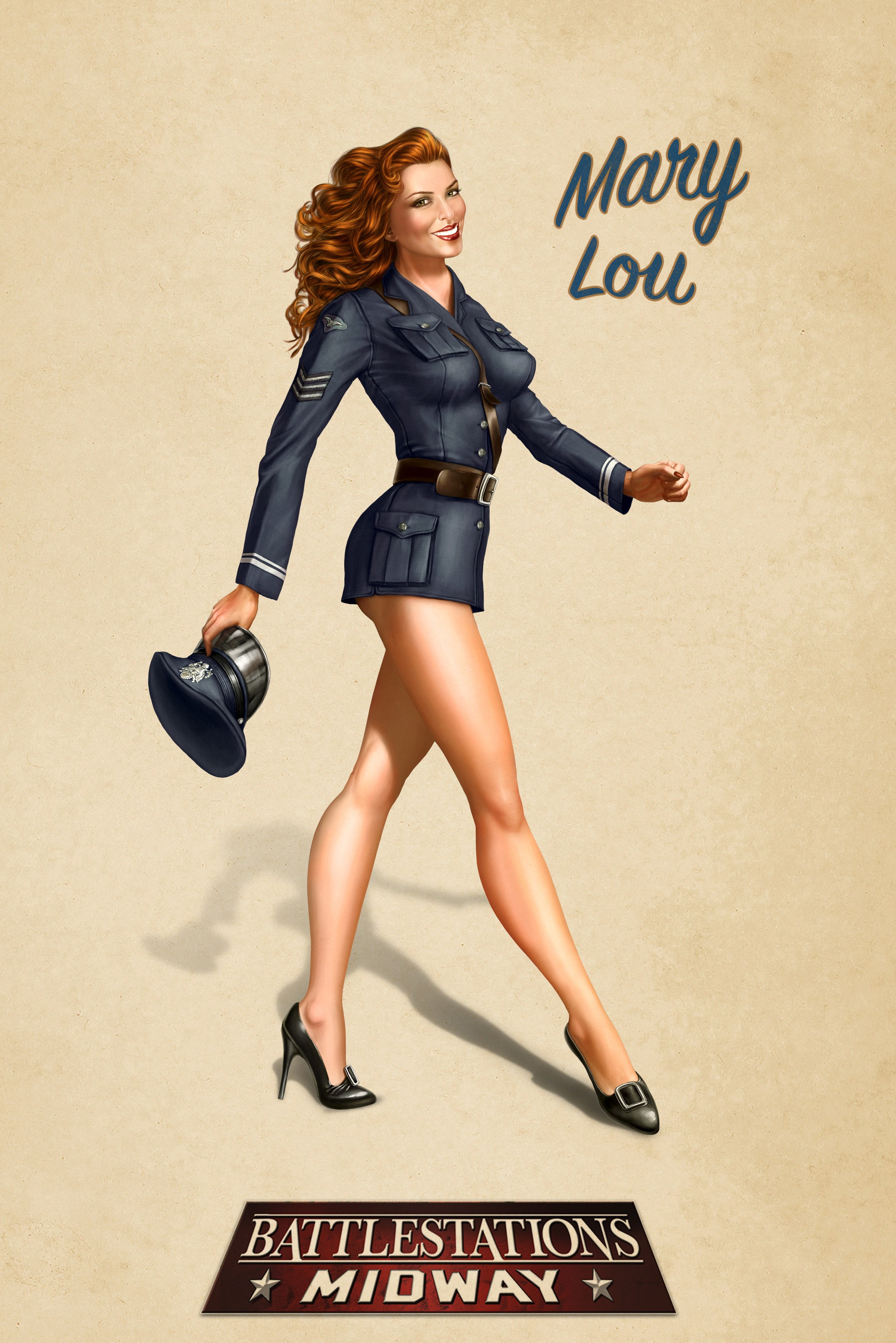 Mary Lou in uniform