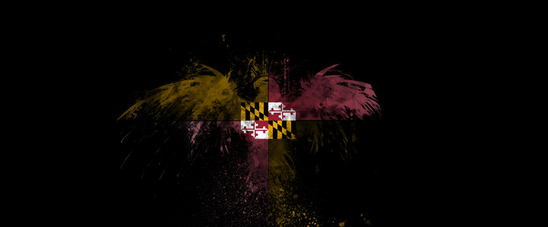 Maryland flag with eagle wings