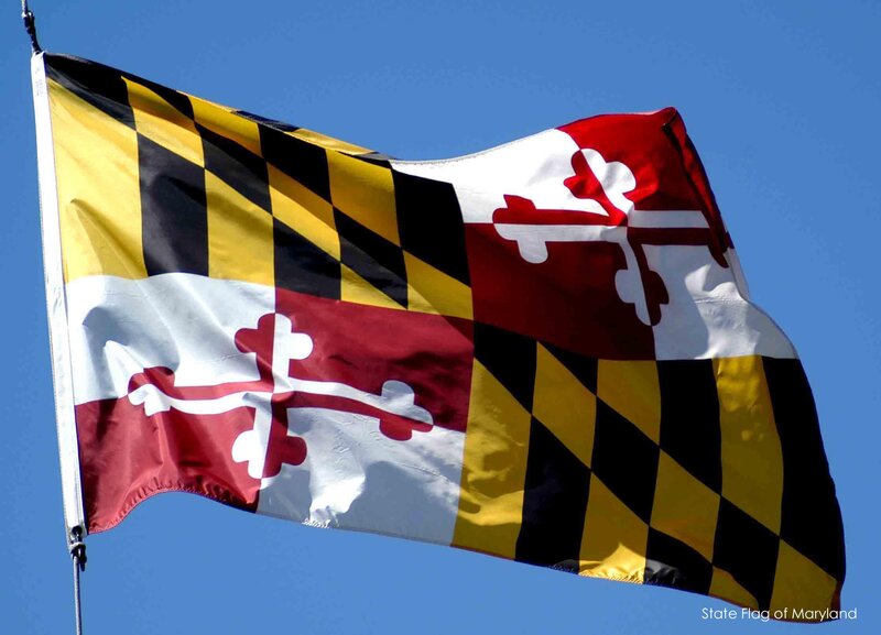 Maryland State Flag — Blue