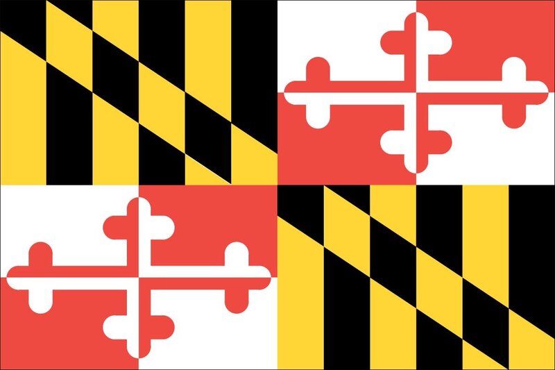 Maryland State Flag — Red