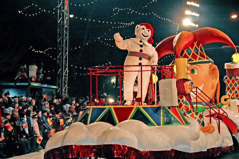 Mascot on Parade Float