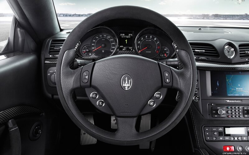 Maserati Car Interior — Black, Modern