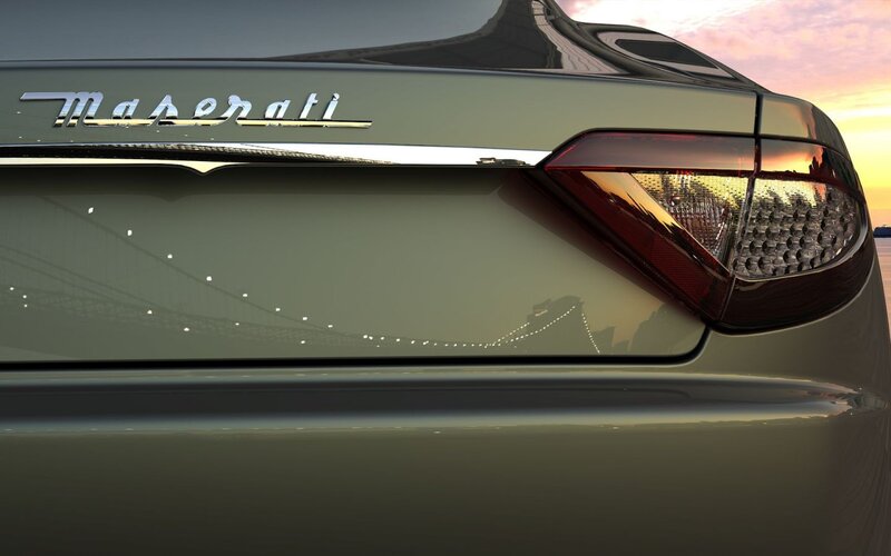 Maserati Car Rear — Gray