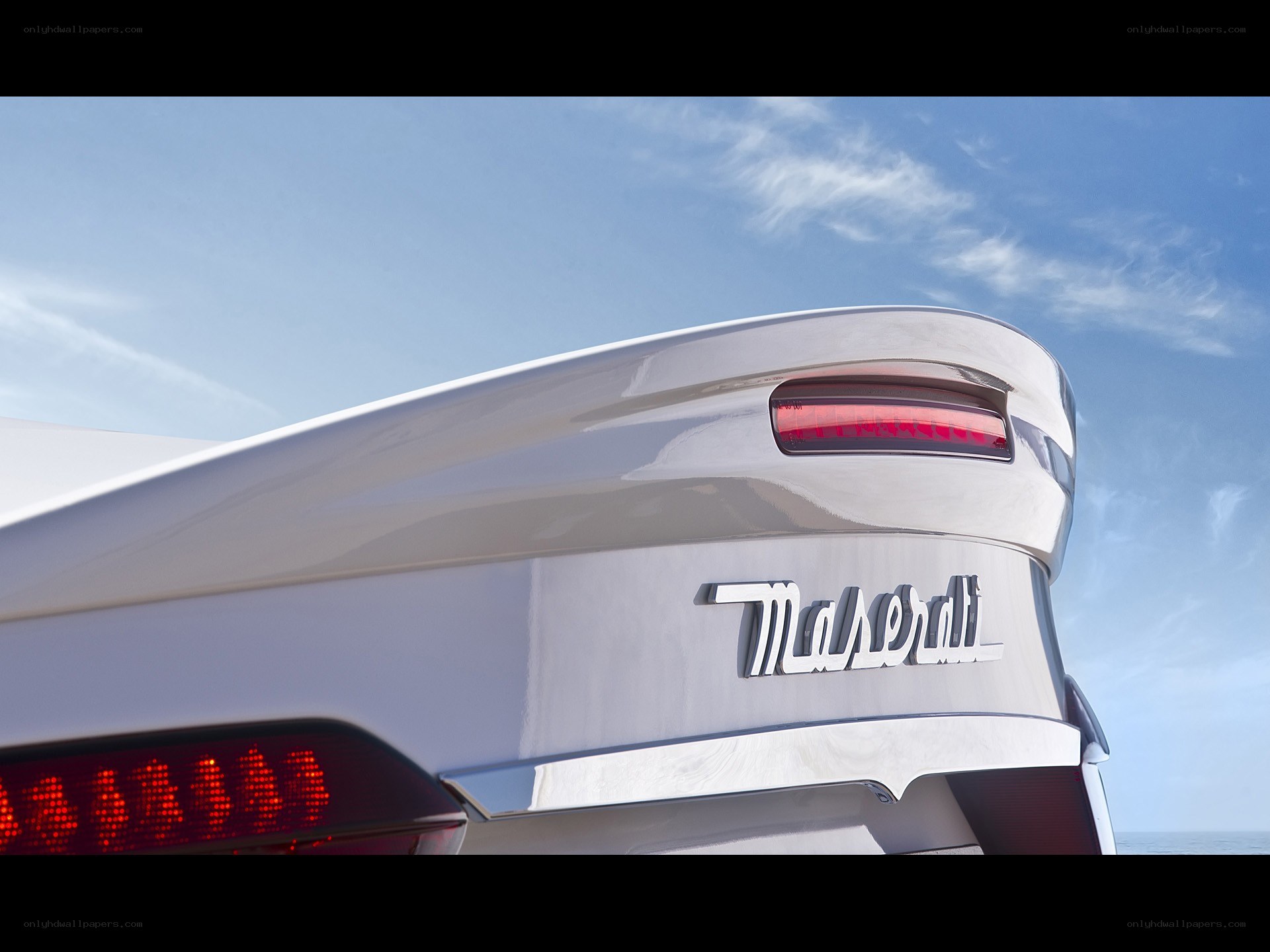 Maserati car rear view