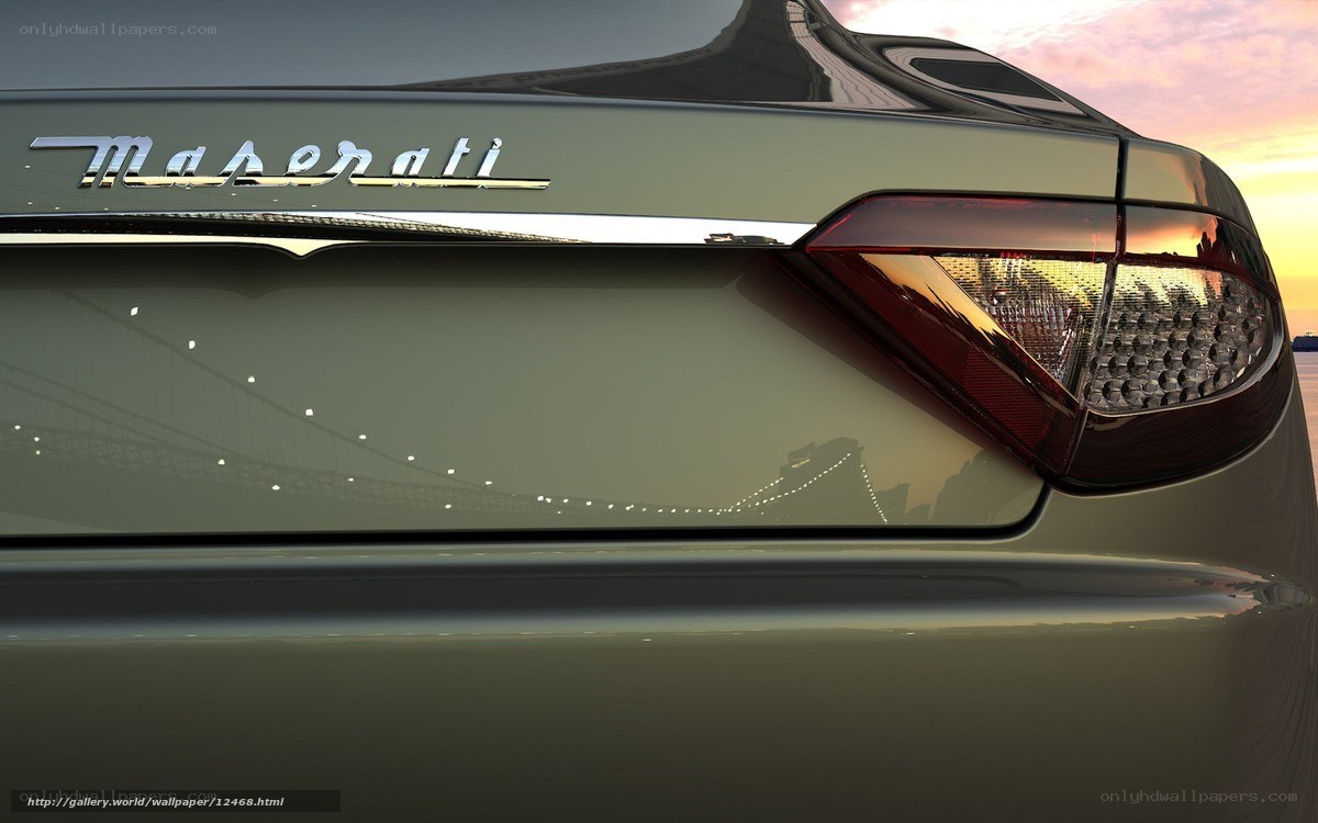 Maserati car rear view