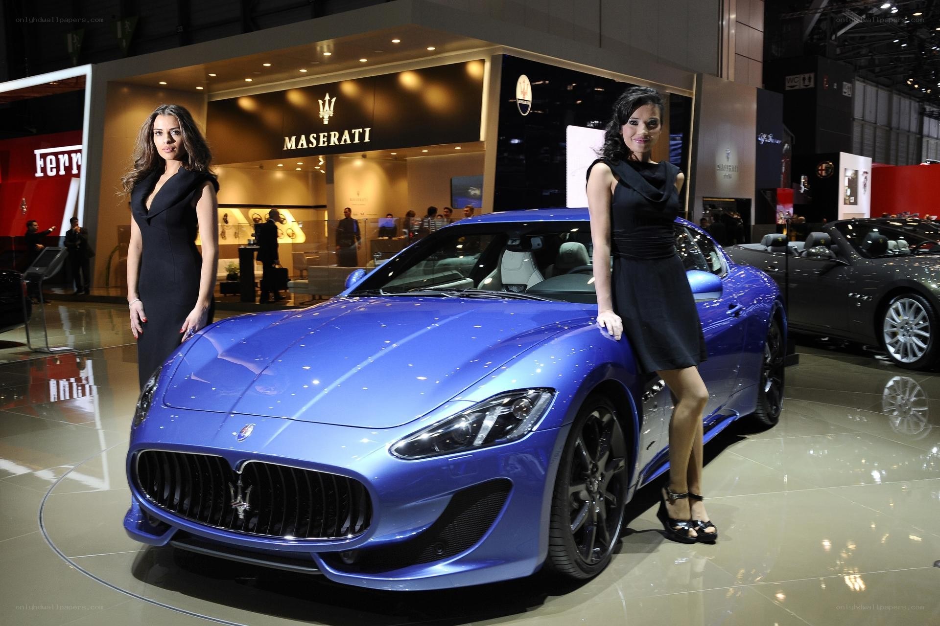 Maserati car show display