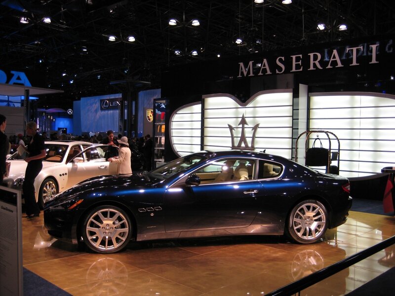 Maserati cars at auto show