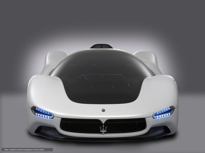 Maserati concept car front view