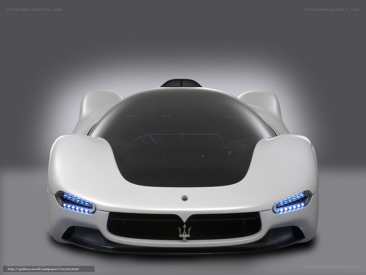 Maserati concept car front view