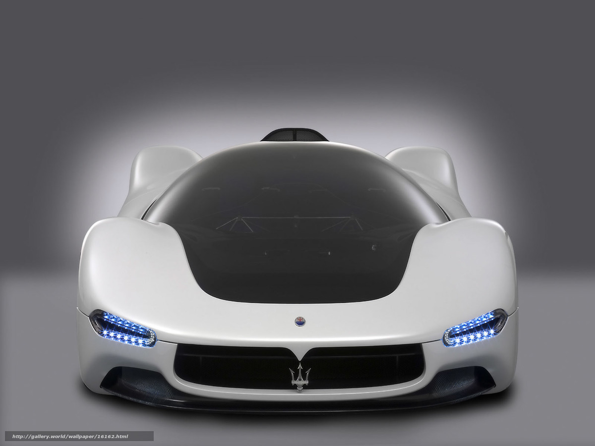 Maserati concept car front view