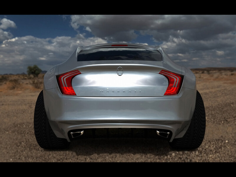 Maserati concept car rear view