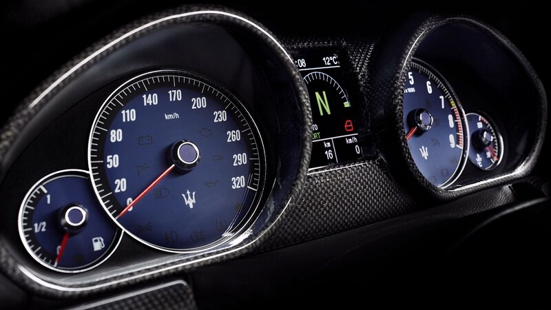 Maserati dashboard close-up
