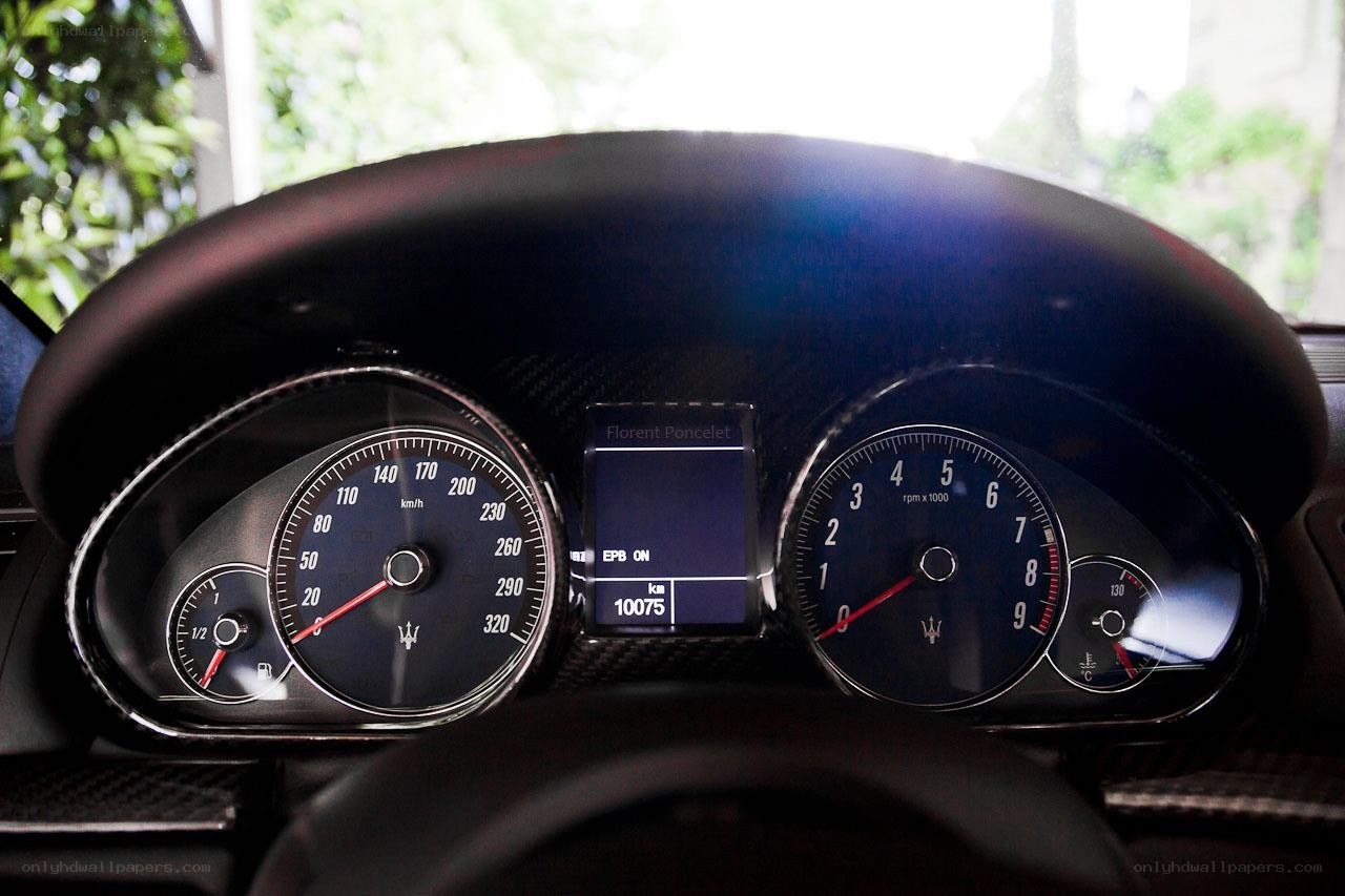 Maserati dashboard close-up