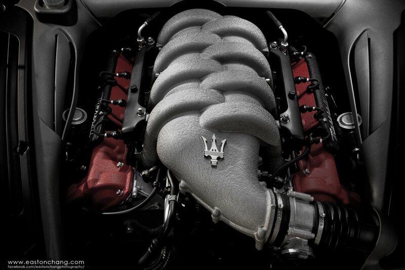 Maserati engine close-up