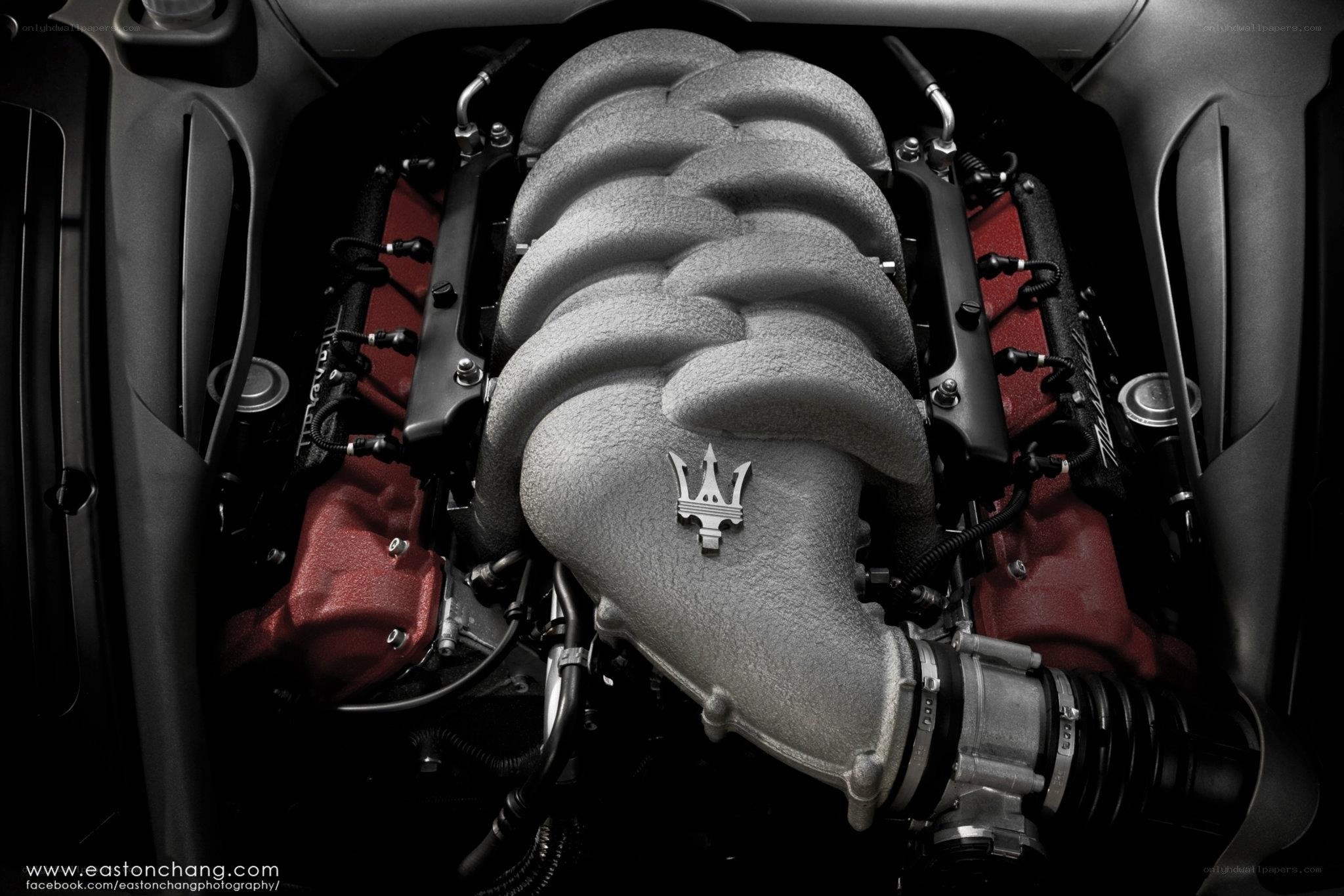 Maserati engine close-up