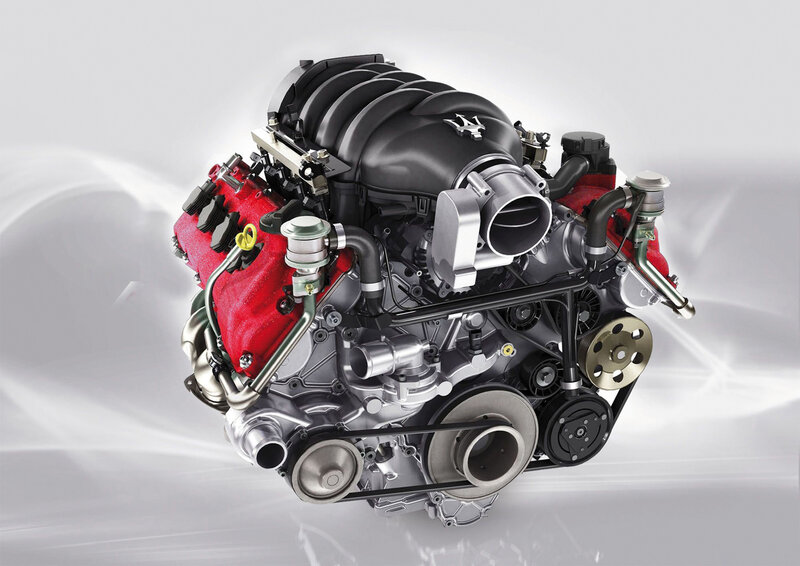 Maserati engine close-up