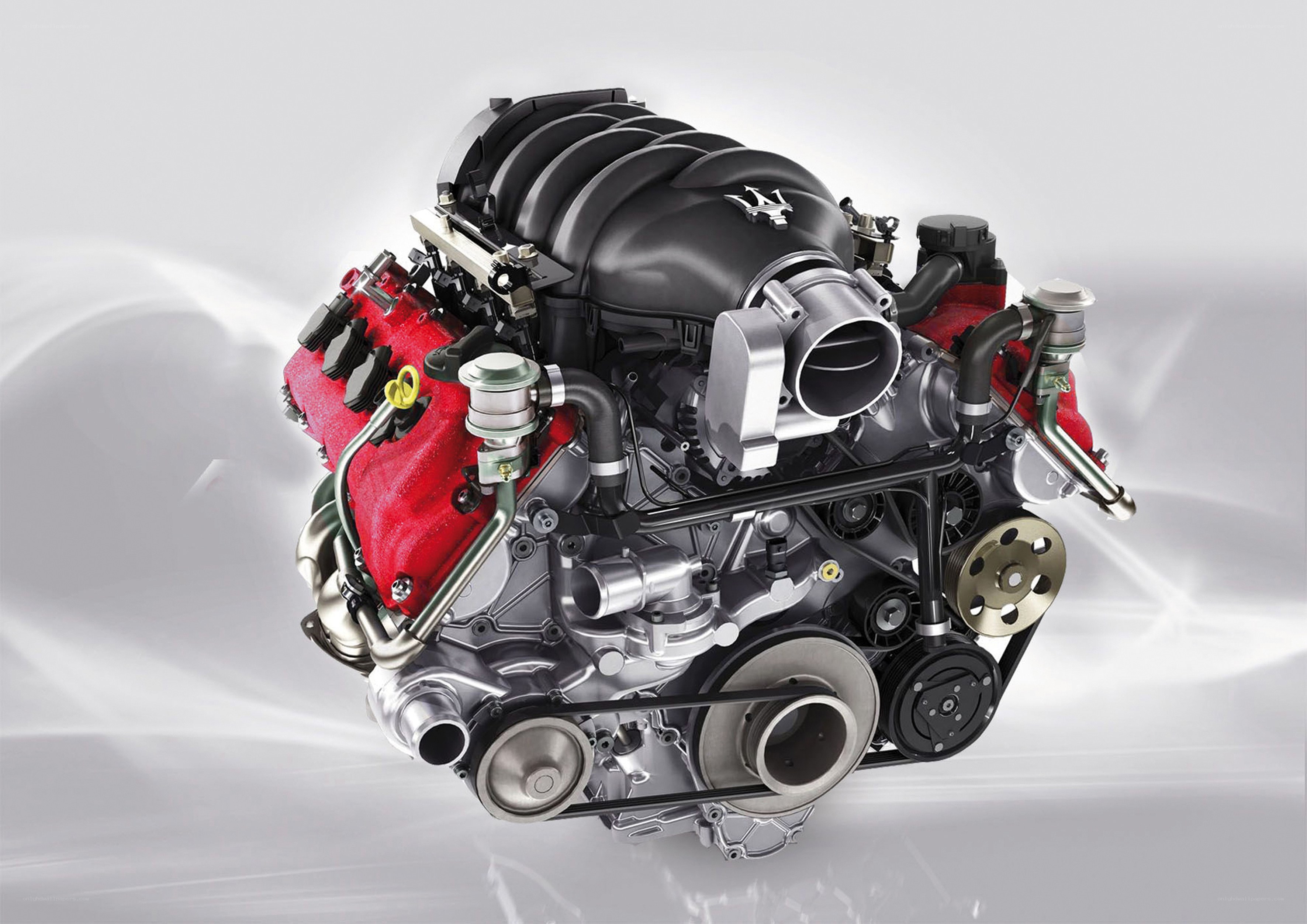 Maserati engine close-up