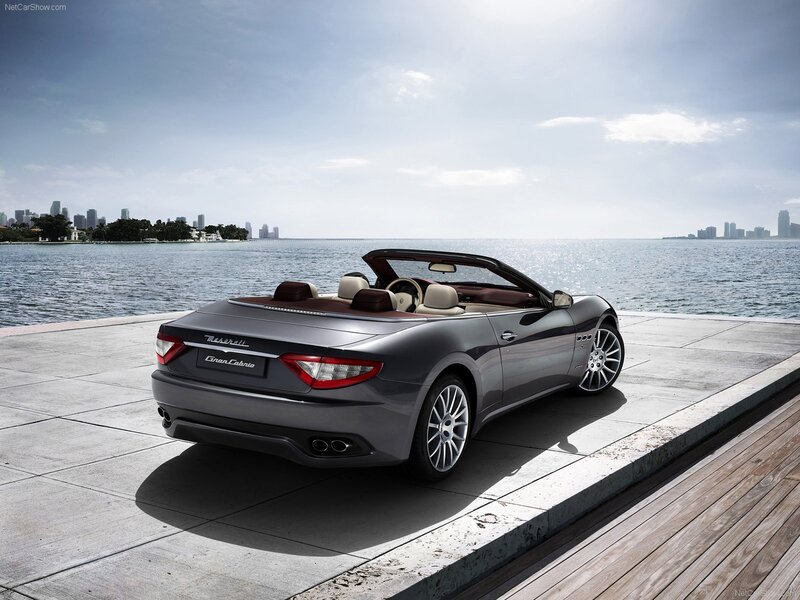 Maserati GranCabrio by the water