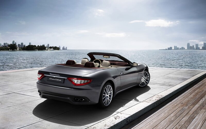 Maserati GranCabrio by the water