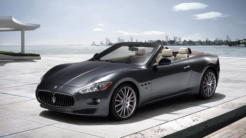 Maserati GranCabrio by the water