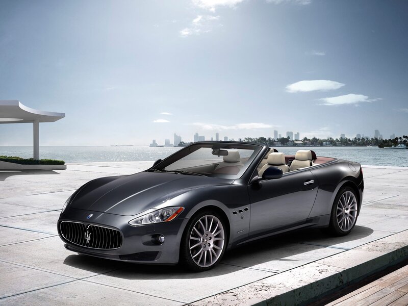 Maserati GranCabrio by the water
