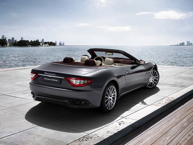 Maserati GranCabrio by the water