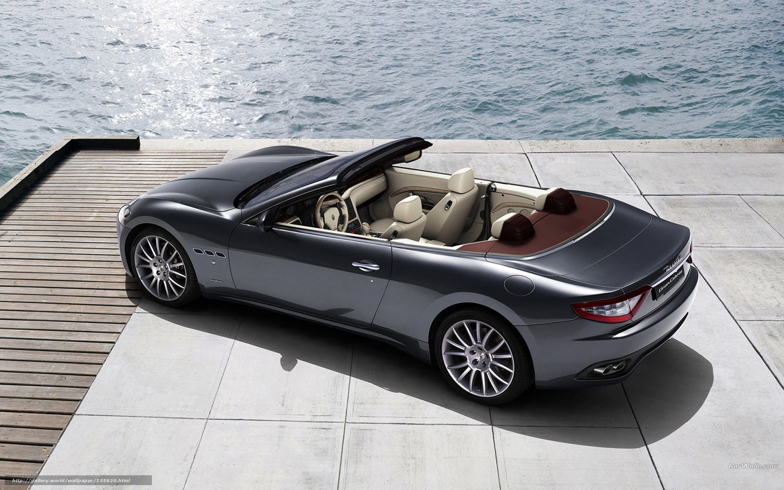 Maserati GranCabrio by the water