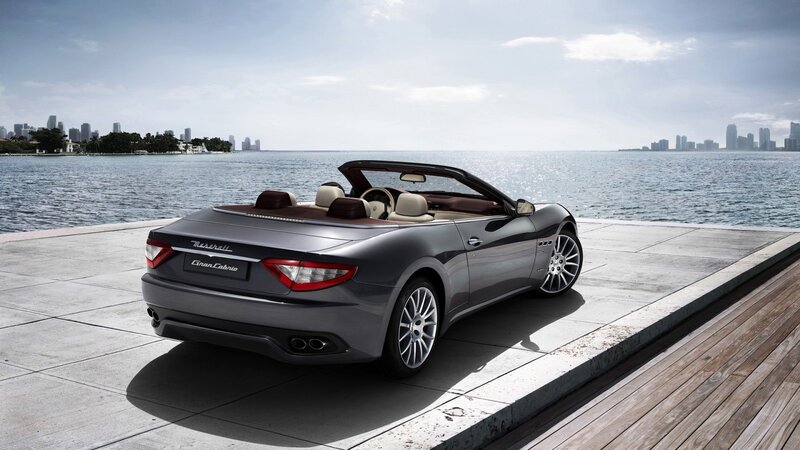 Maserati GranCabrio by the water