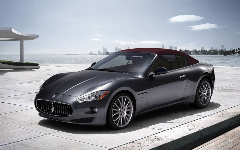 Maserati GranCabrio by the water