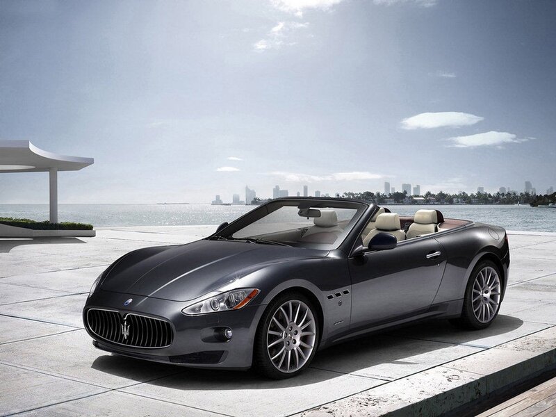 Maserati GranCabrio by the water