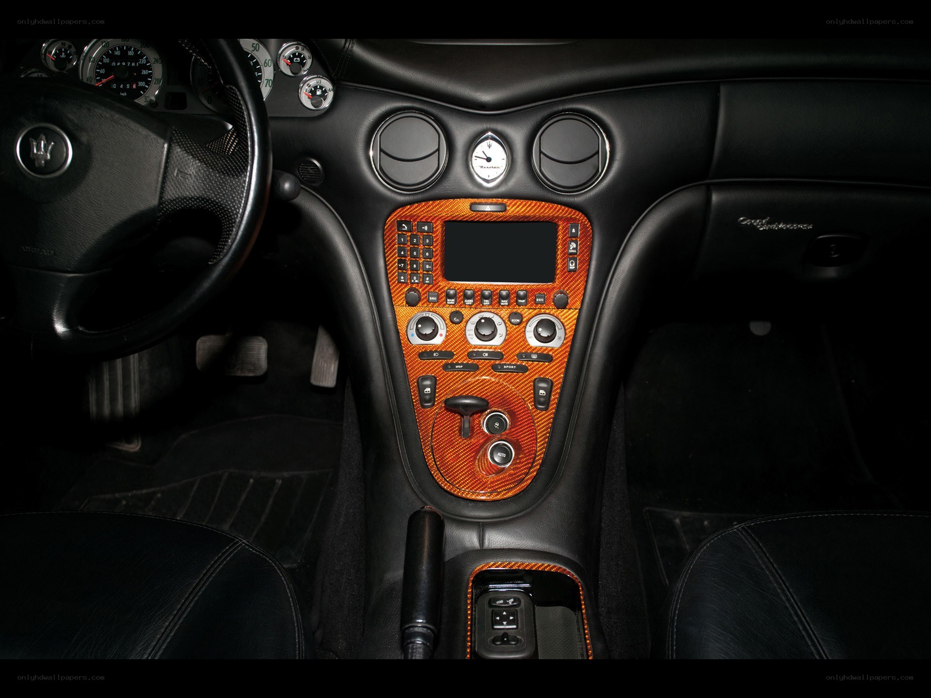 Maserati interior dashboard