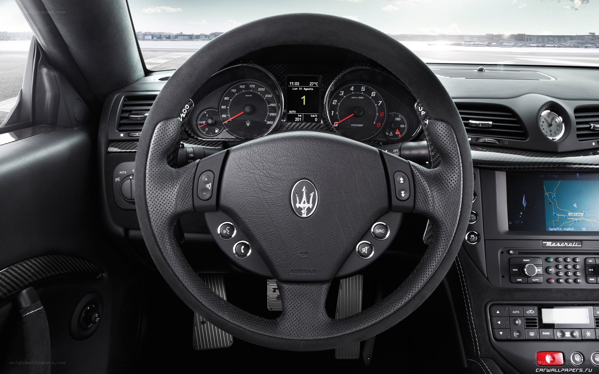 Maserati interior dashboard