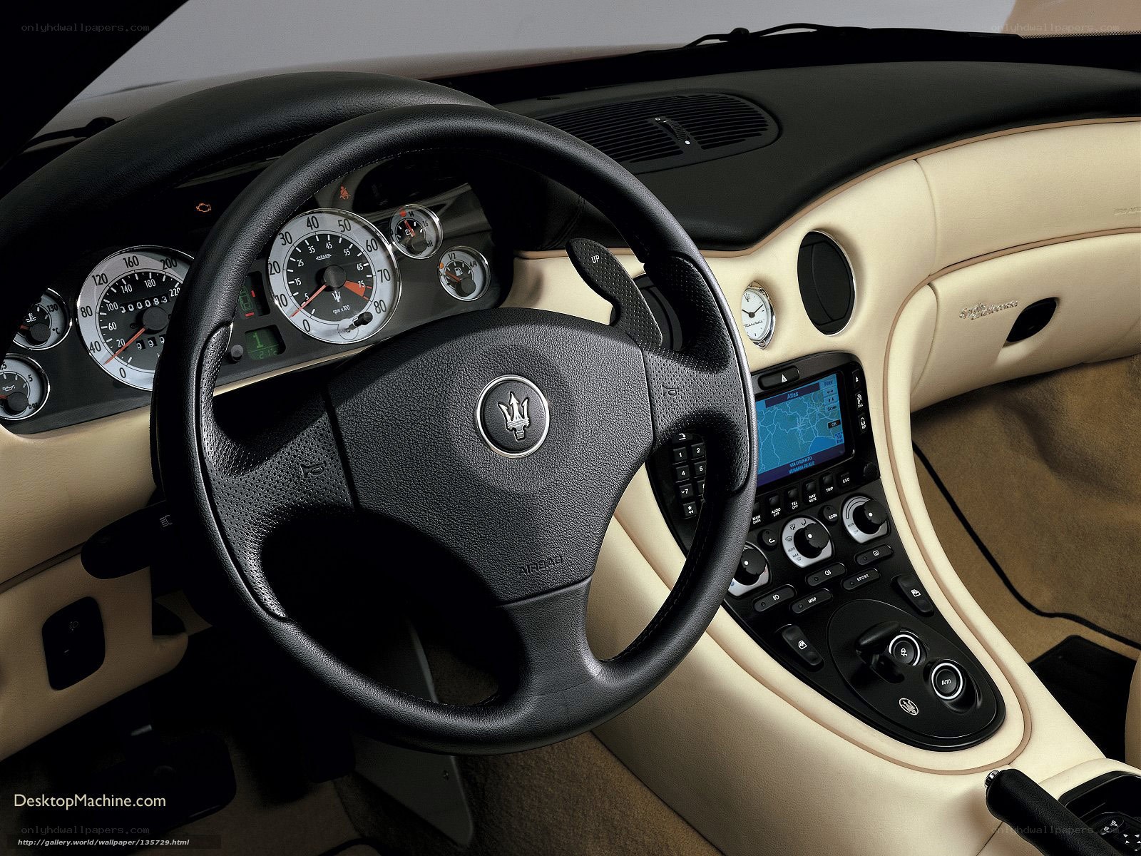 Maserati interior dashboard