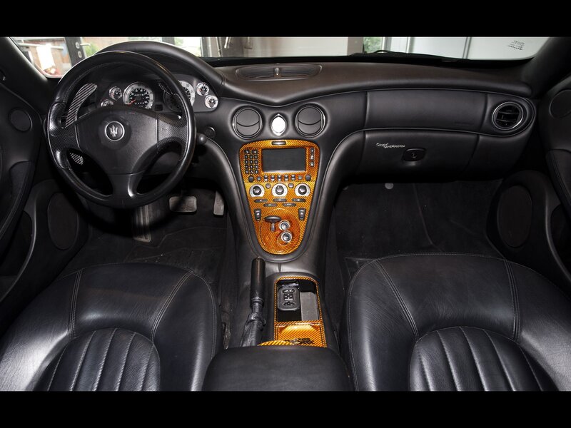 Maserati interior with carbon fiber accents