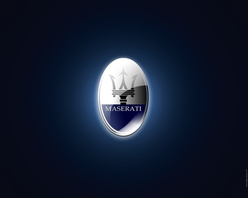 Maserati Logo — Blue