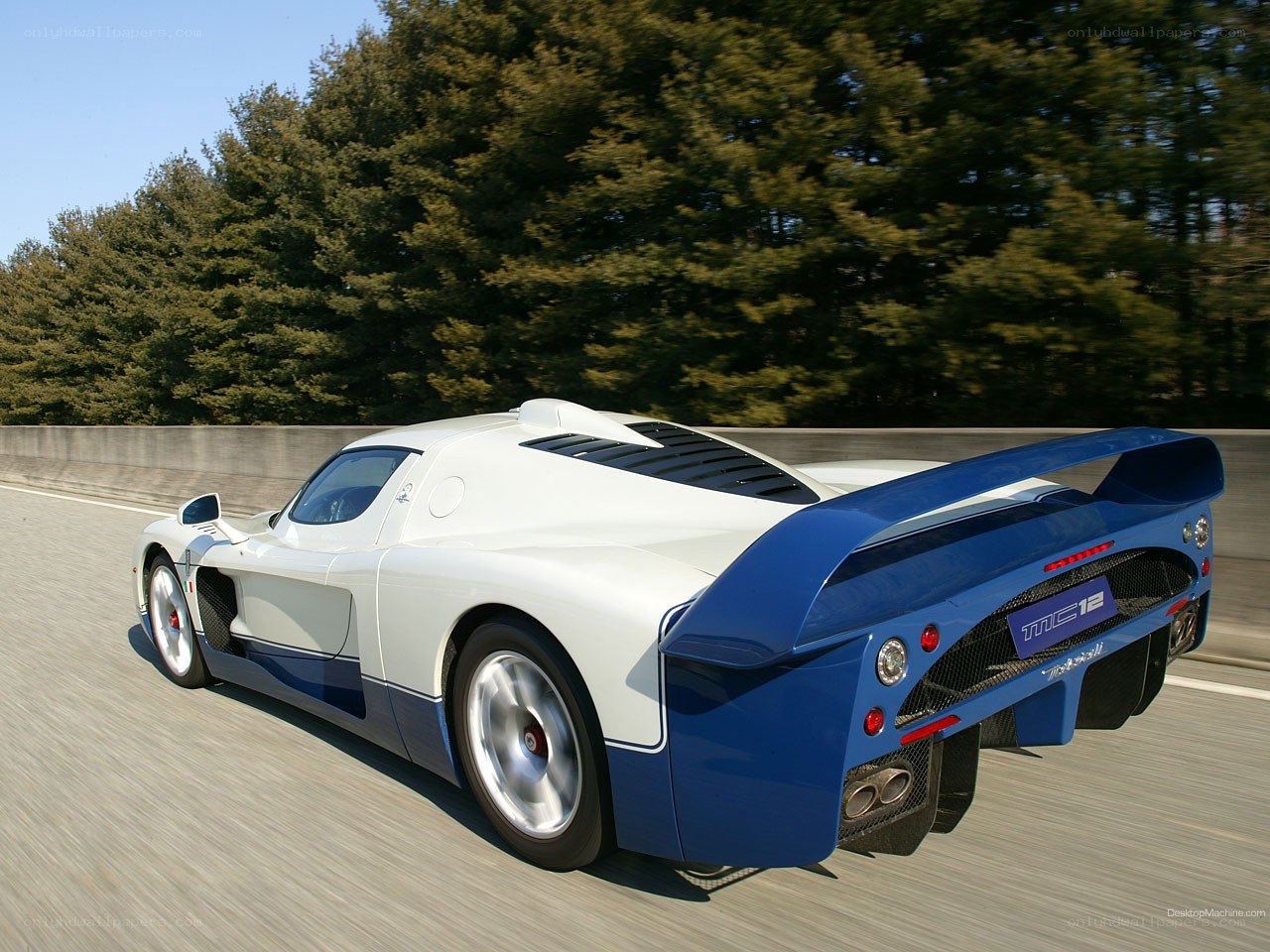 Maserati MC12 on a highway