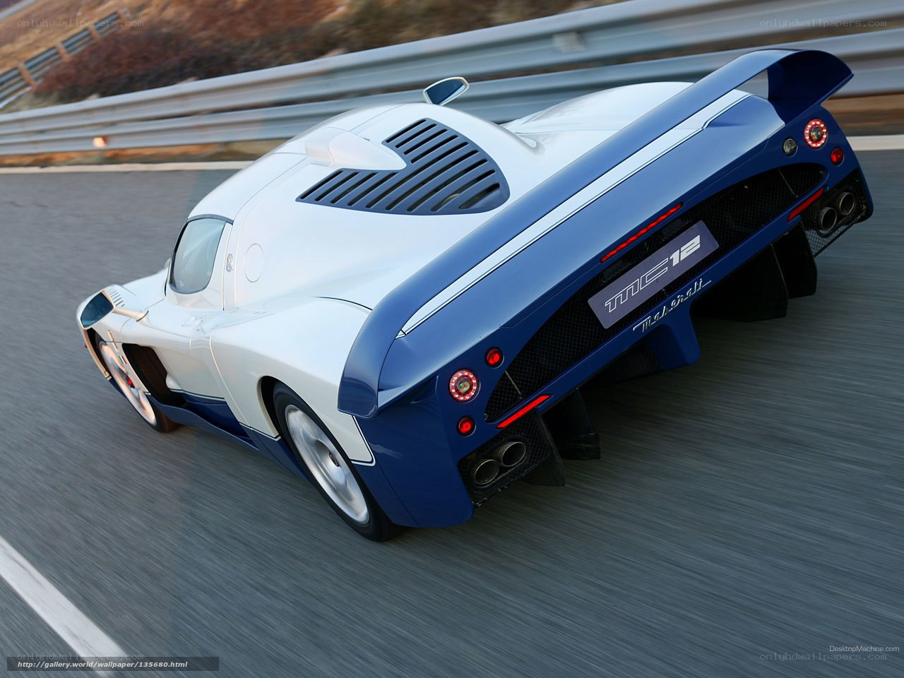Maserati MC12 on a racetrack
