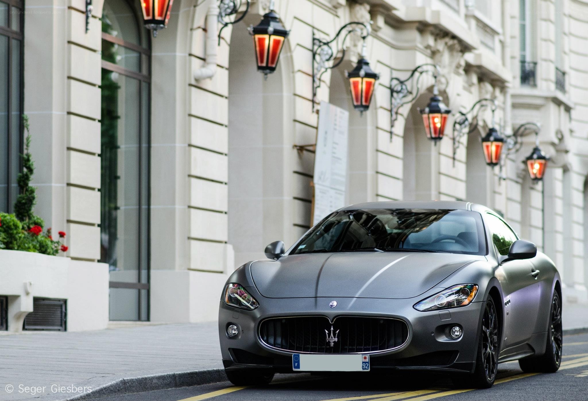 Maserati on a city street