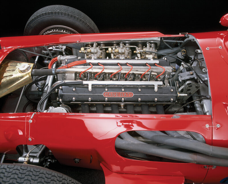 Maserati race car engine