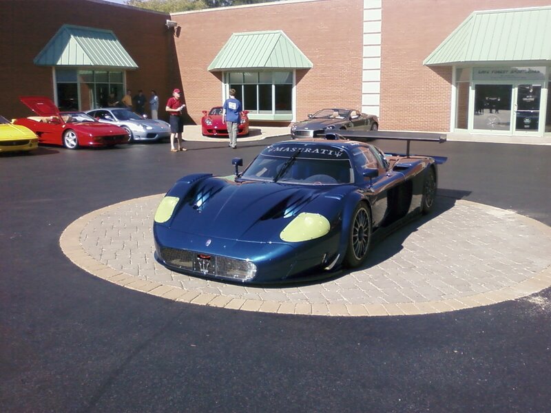 Maserati race car on display