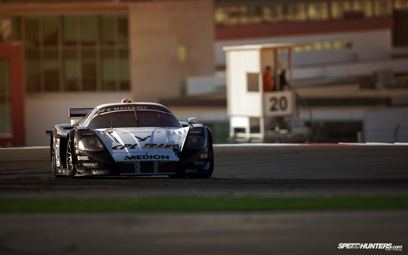 Maserati race car on track