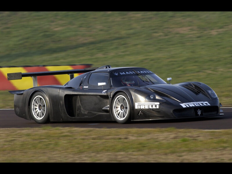 Maserati race car on track