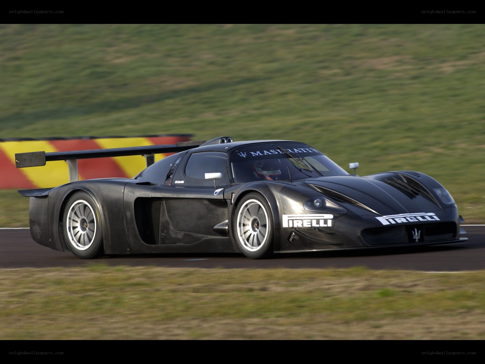 Maserati race car on track