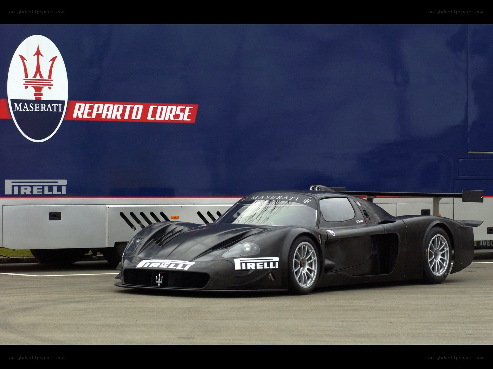 Maserati race car on track