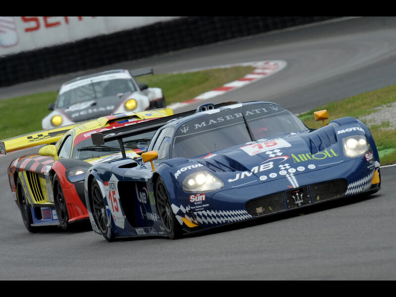 Maserati race car on track